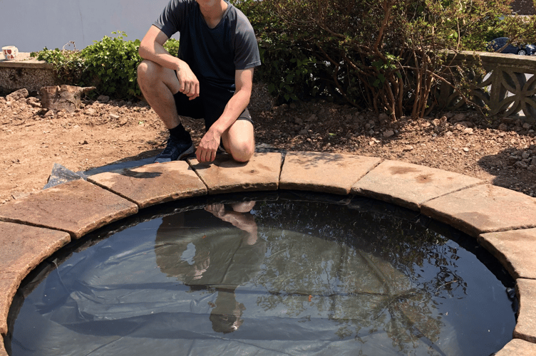 Callum loved gardening and designed and created the family's front wildlife garden during lockdown; it's a place they feel very connected to him. (Picture: Steven Draper)