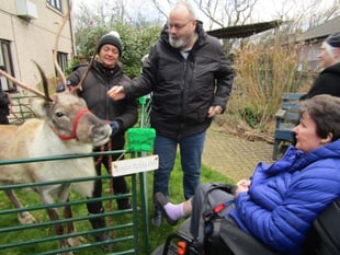 Festive visit from Rudolph