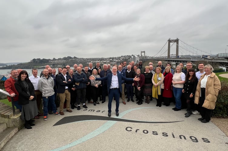 Tamar Crossings general manager David List retires after 27 years of service, surrounded by the team at the Tamar Bridge. (Picture: Tamar Crossings)