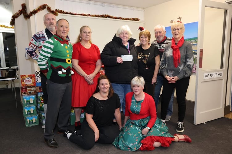 Bude Jive Club foodbank donation