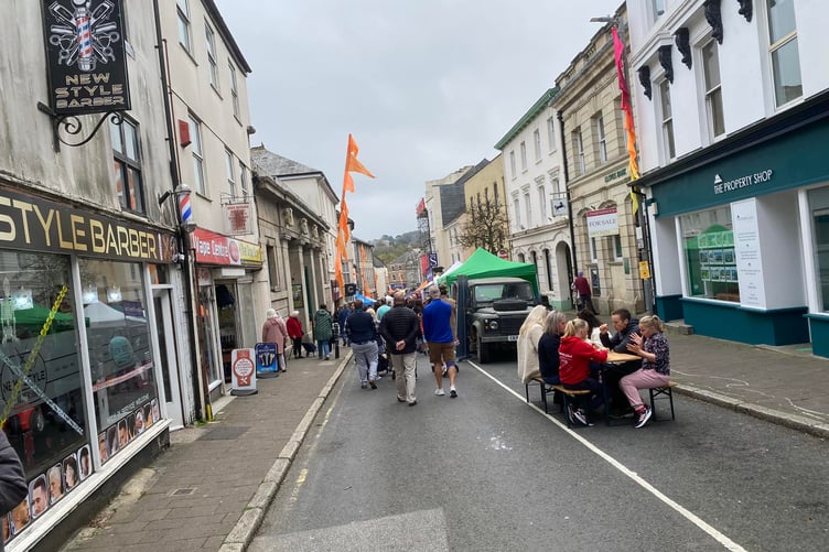 The high street during the Eat Bodmin festival (Picture: Cllr Andy Coppin)