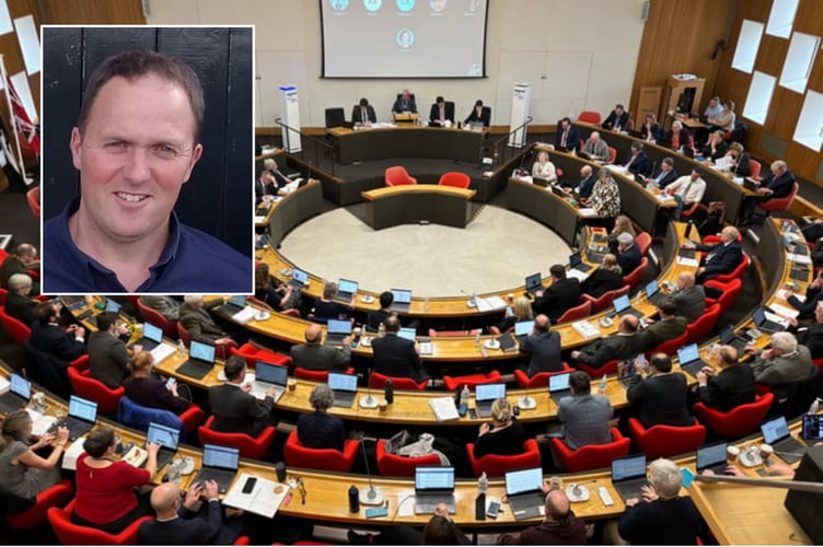 Adrian Parsons Cornwall Council Chamber