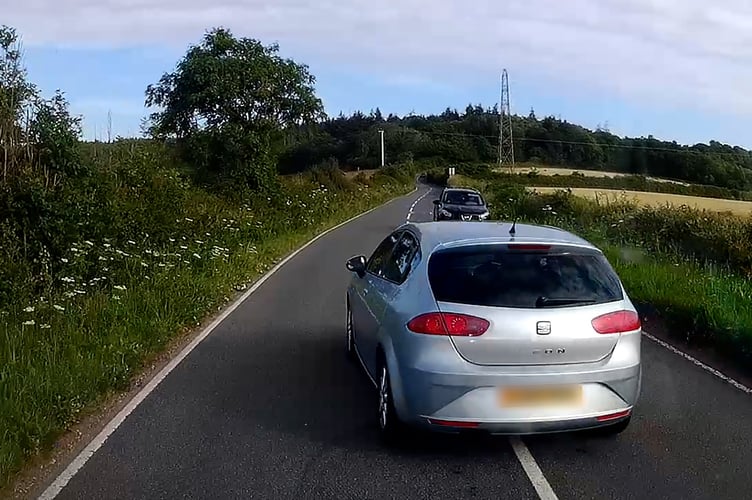 A near miss captured as one of the submissions to Operation Snap