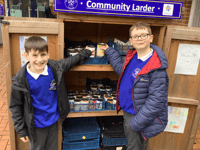 Student helps those in need with generous food donation