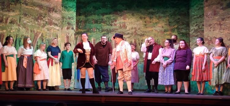 The cast rehearsing ahead of the performance (Picture: HATS)