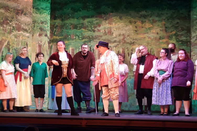 The cast rehearsing ahead of the performance (Picture: HATS)