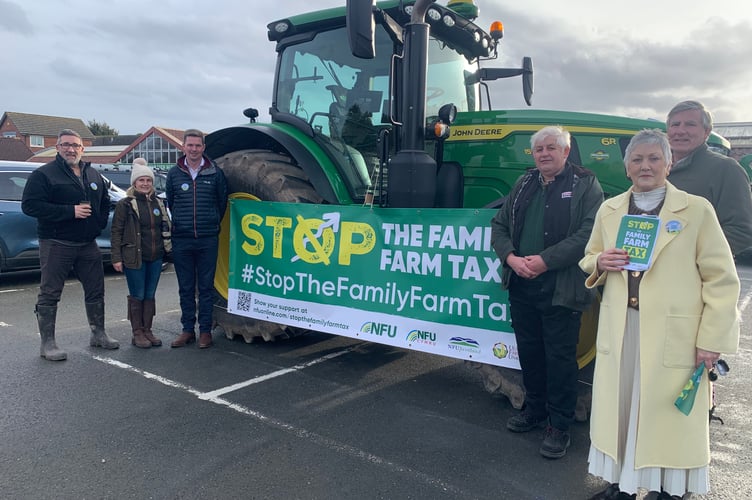 An NFU Day of Unity held by local farmers at Tamar View in Saltash brought many conversations and widespread support of the farmers who are calling for the government to scrap the "Family Farm Tax".