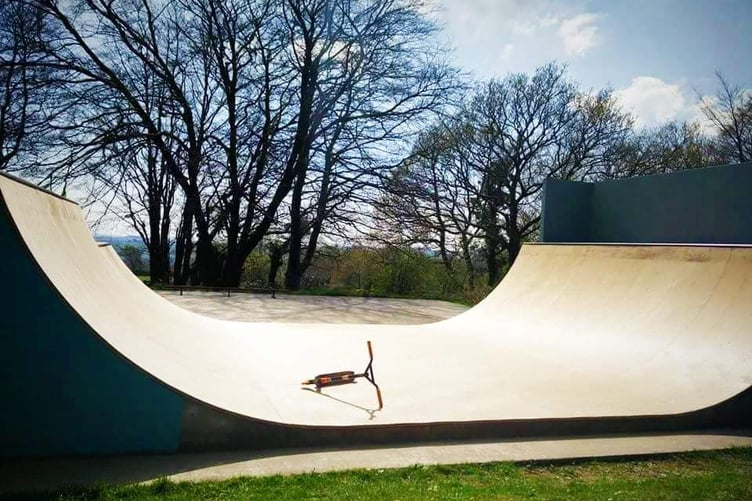 THE original half pipe at St Ann's Chapel prior to its removal in 2018