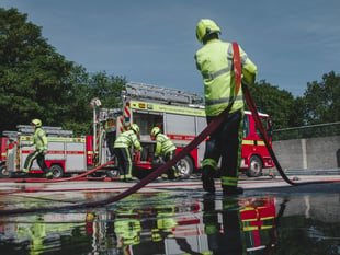 Nine fire stations respond to large agricultural fire