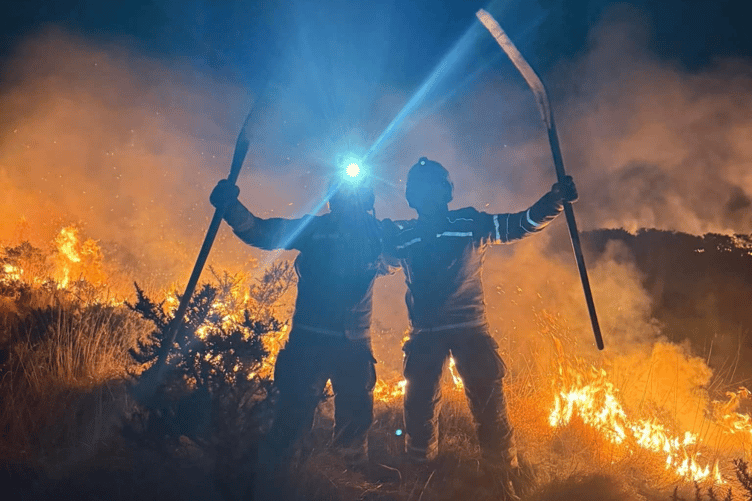 Laneast Gorse Fire