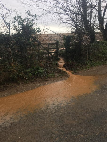 Soil run-off incidents nearly doubled in Devon and Cornwall last month