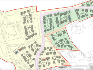 Council approves amended plans for 195 homes 