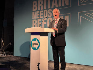 Nigel Farage addresses crowds in Cornwall at Reform UK conference 