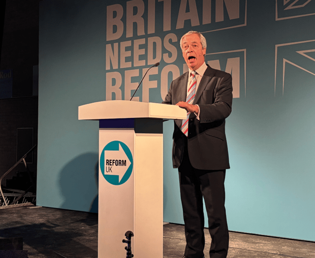 Nigel Farage addresses crowds in Cornwall at Reform UK conference 