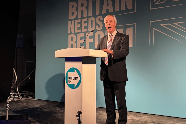 Nigel Farage Cornwall Reform Conference