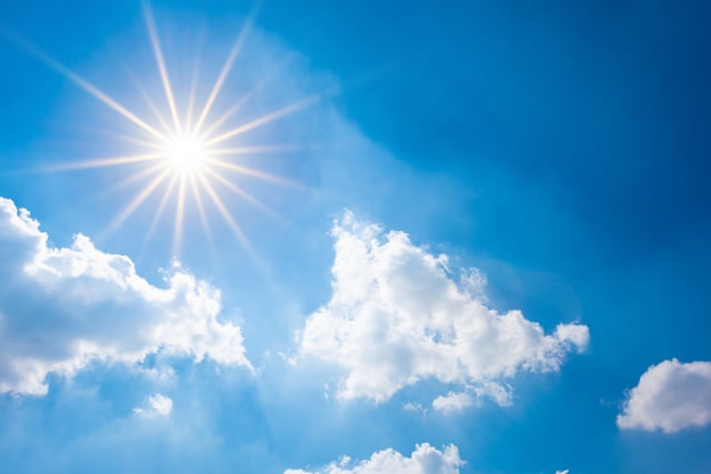 Mostly sunny with light winds today and tomorrow, low chance of rain