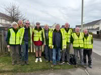 Fun in the sun for Chilsworthy's litter picking volunteers