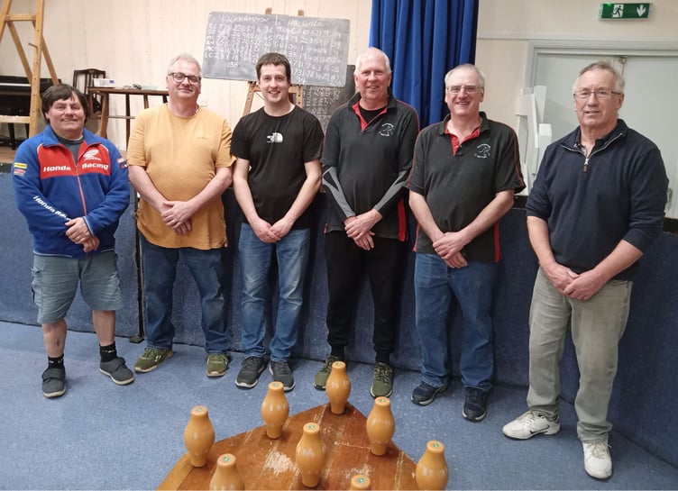 Kilkhampton skittles team.
