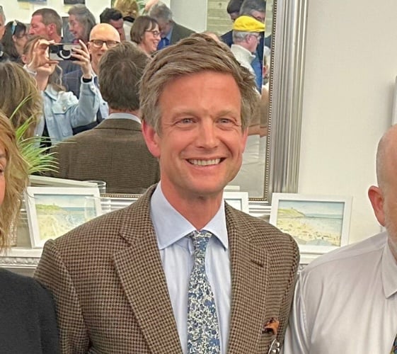 Sam Galsworthy, High Sheriff of Cornwall, embraced the spirit of Bude during his visit 