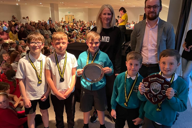 Success for the Year 3/4 Boys from Carbeile School who took the team award