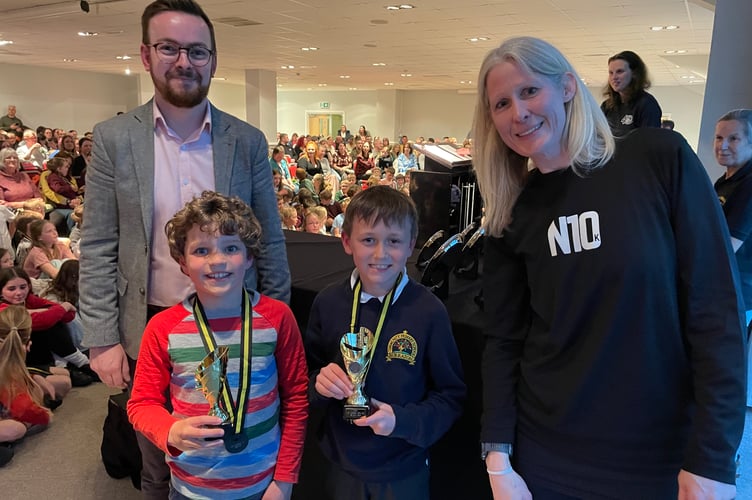 Year 3/4 Boys: Christopher Weatherell (Millbrook) and Cameron Edwards (Burraton). Missing from photo was Tom Davey (Brunel) 
