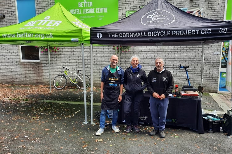 Cyclists can book a free bicycle check at St Austell or Bodmin.