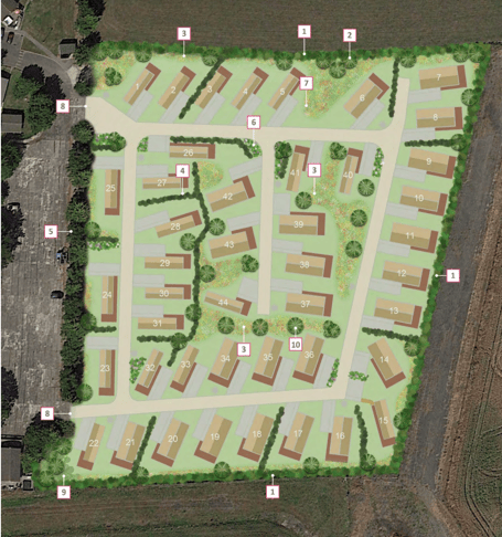 The proposed layout of the site in St Merryn (Picture: Cornwall Council)