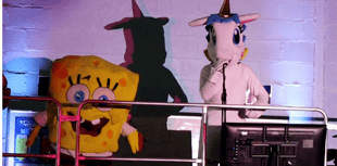Teachers don costumes for college 'Masked Singer' competition