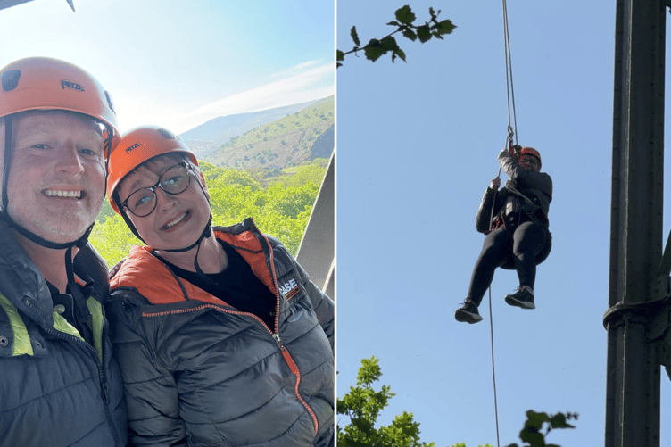 Helen Bailey Meldon Viaduct Abseil
