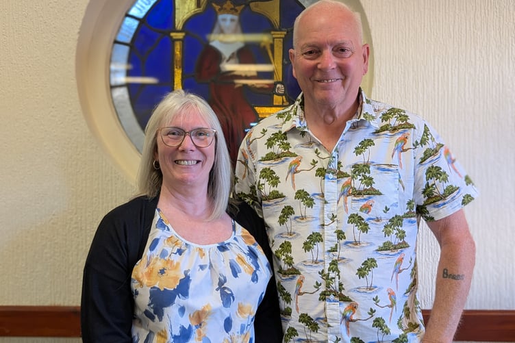 Cllr Liz Ahearn (left), the mayor of Bodmin pictured with her deputy for the 2025-26 term, Cllr Mike Barbery (Picture: Aaron Greenaway/Tindle)