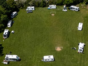 Travellers move on from park