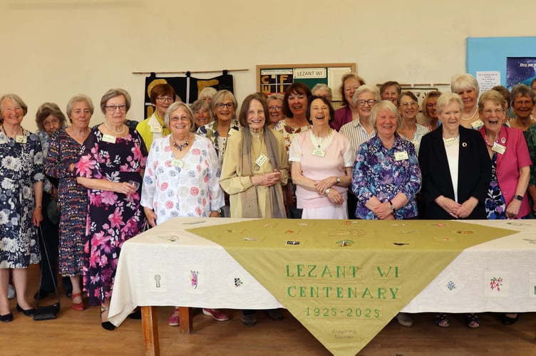Lezant WI president, Diana Anderson, welcomed everyone to the centenary luncheon. (Picture: John Davies)