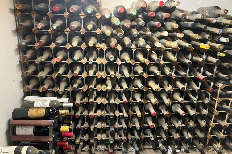 Just some of the 142 bottles of fine wine going up for auction with Stags