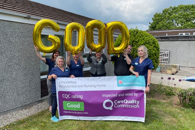 Cornish care home celebrates glowing CQC inspection