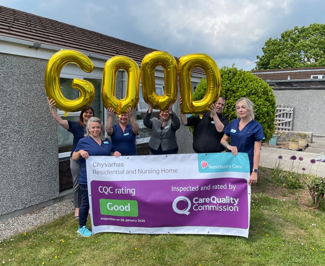 Cornish care home celebrates glowing CQC inspection
