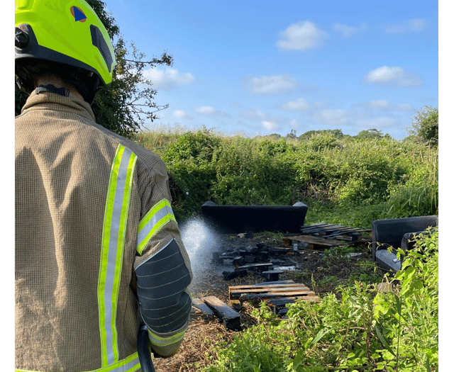 Fire at skate park extinguished