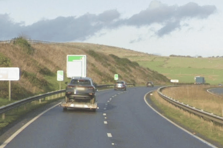 The A30 eastbound near Bolventor. (Picture: Google)