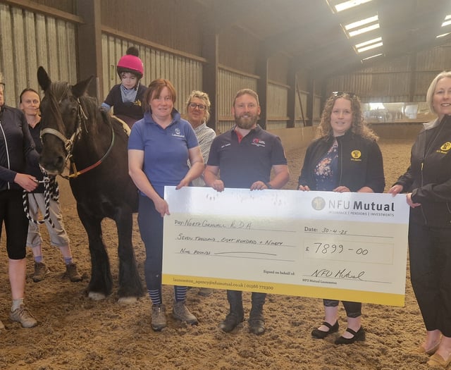 Local disabled riding club receives thousands in donations 