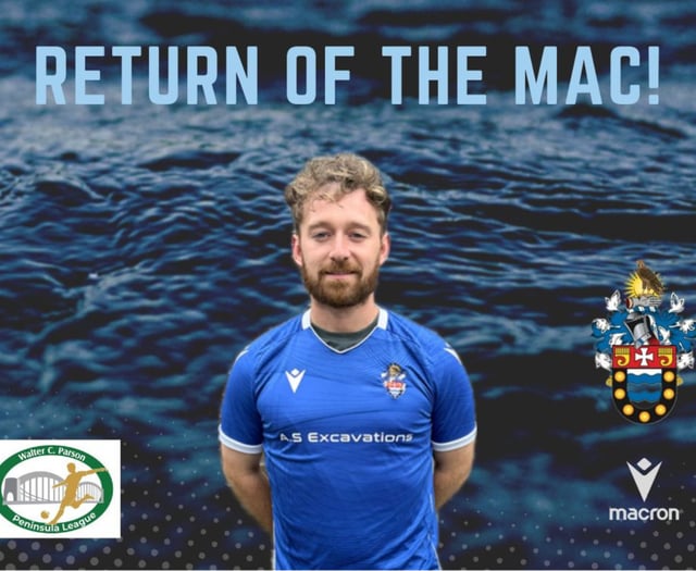 Hackett delighted as McDonald rejoins Bude Town