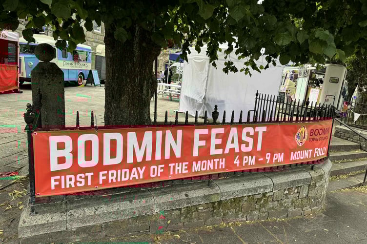 Bodmin Feast banner at Mount Folly. (Picture: Bodmin Town Council)