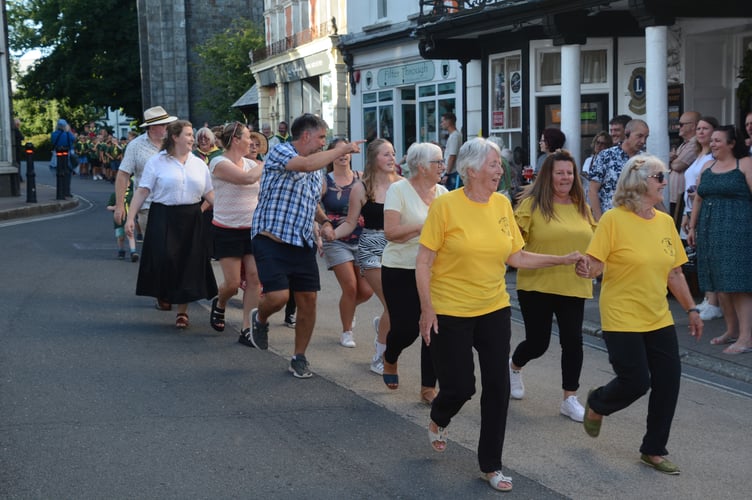The Furry Dance through the streets of Holsworthy during St Peter's Fair Week (Picture: Rodney Parrish)