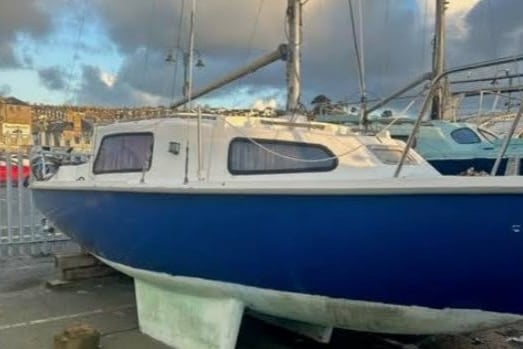 One of the boats abandoned in Penzance Harbour that Cornwall Council is now selling off.