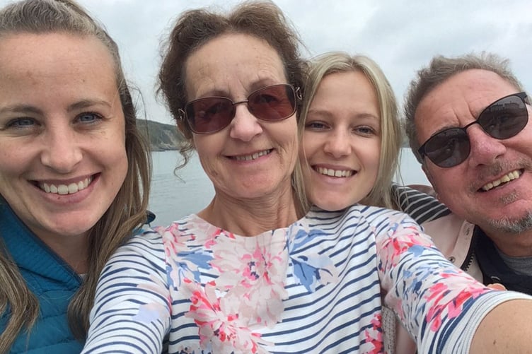 Kate Wignall pictured with her family. (Picture: Sarah Wignall)