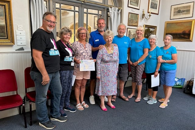 Di McDougall passed on the chain of office to the incoming president of Bude Inner Wheel, Mandy Hamley during the club's 'Changeover Dinner' at the Falcon Hotel recently