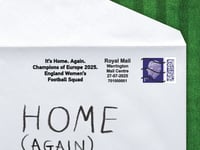 Royal Mail celebrates England triumph with special postmark