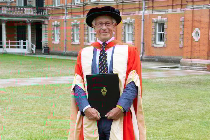Chris Hines has received an honorary degree. (Picture: Royal Holloway, University of London)