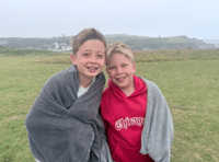 Boys take on swimming challenge for sea pool
