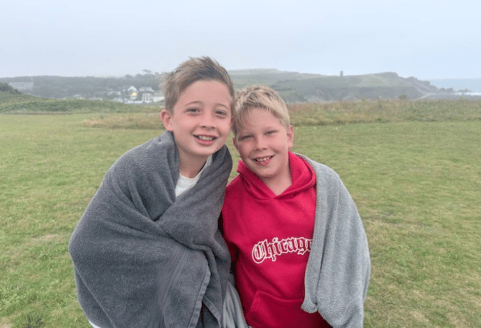 Boys take on swimming challenge for sea pool