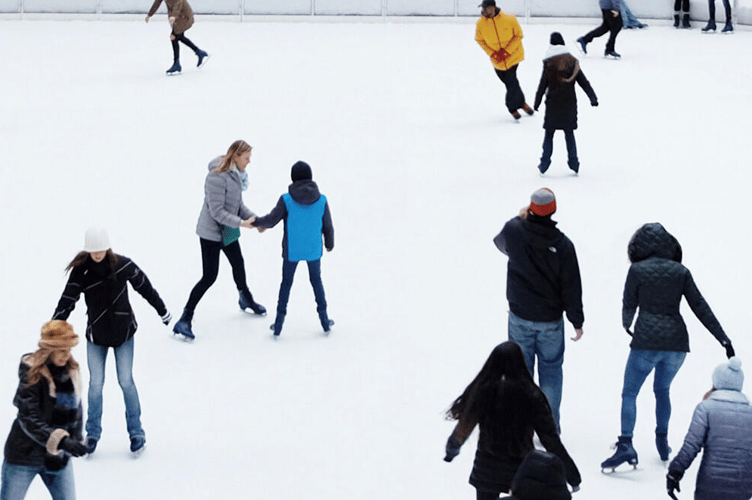 Skate by the Sea Watergate Bay Hotel ice rink (Picture: Watergate Bay Hotel)
