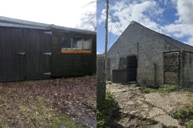 The two buildings in St Teath and Tintagel which were at the centre of the applications. (Picture: Cornwall Council)